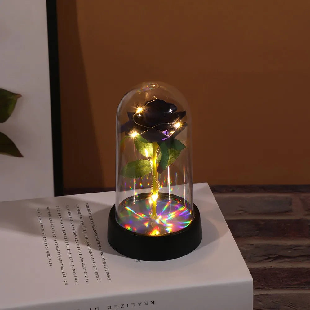 Eternal LED Rose in glass dome