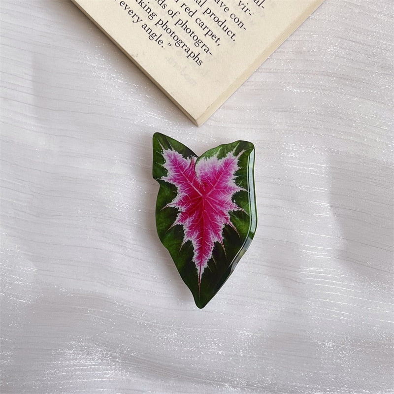 Leaf caladium pop sockets