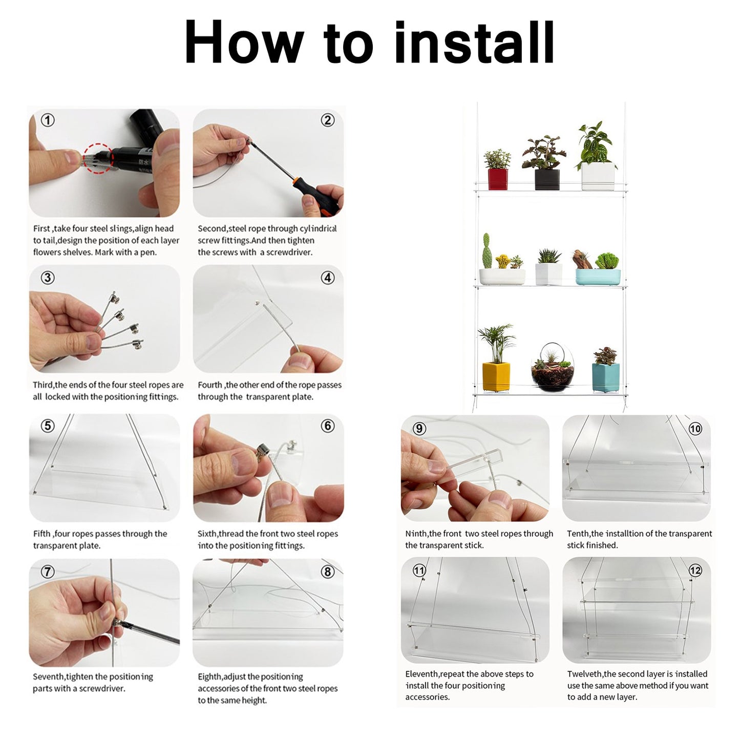 Multi-Layer window plant shelf