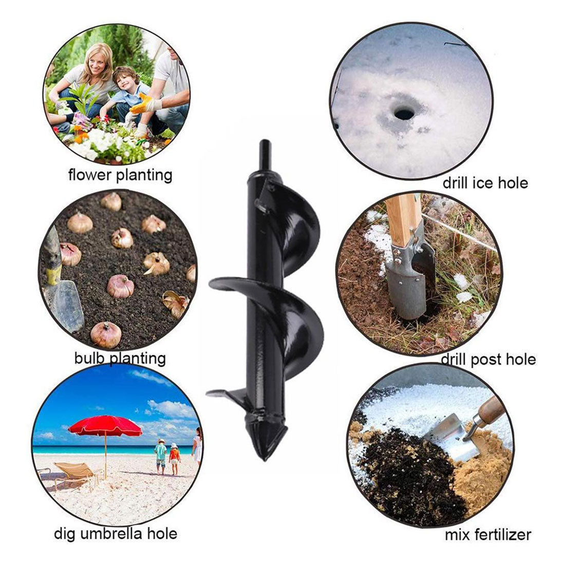 Garden drill bit