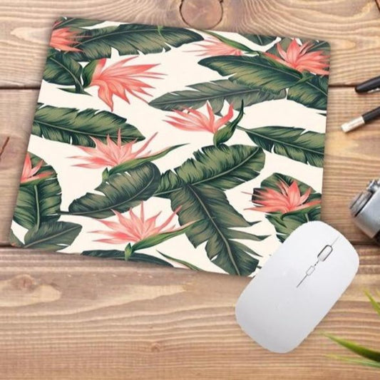 Leaves print mouse Pad