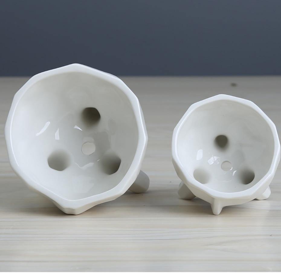 Abstract half face mini pots - Leaf and Leisure