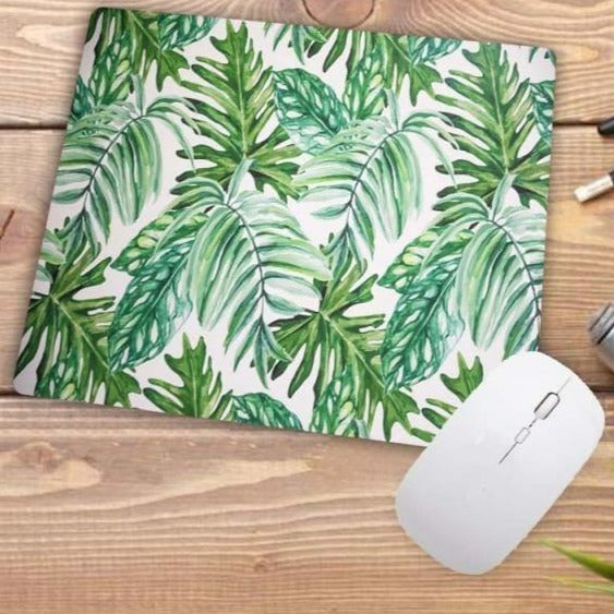 Large leaf print mouse pad - Leaf and Leisure