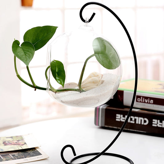 Iron stand for glass globe