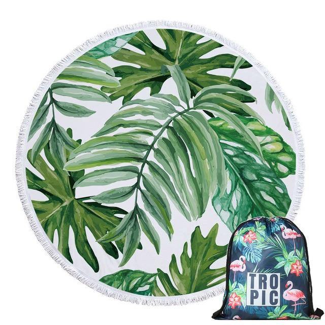 Beach Towel with Bag - Leaf and Leisure