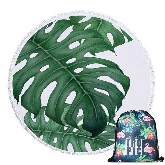 Beach Towel with Bag - Leaf and Leisure