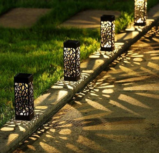 Garden LED solar ground lights - Leaf and Leisure