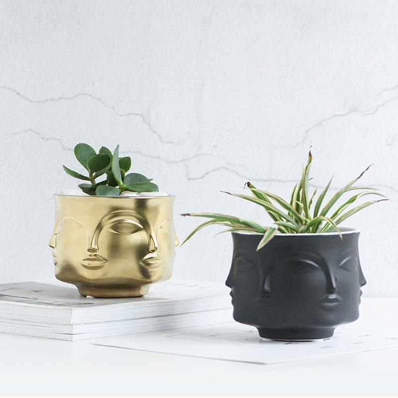Man Face Pot - Leaf and Leisure