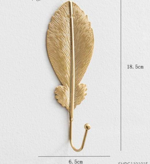Leaf decor metal wall hooks - Leaf and Leisure