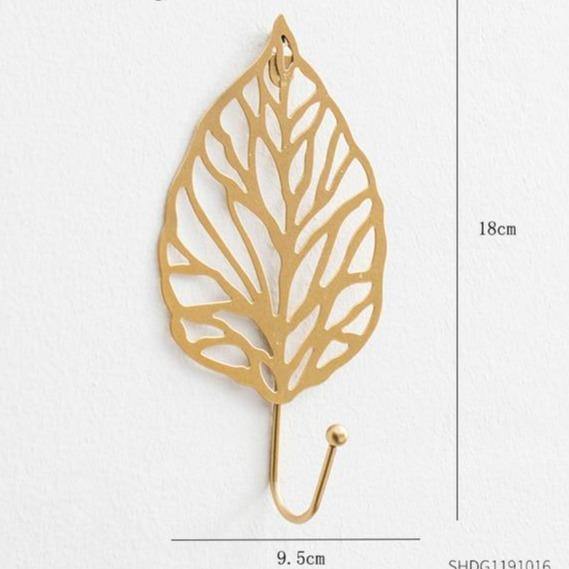 Leaf decor metal wall hooks - Leaf and Leisure
