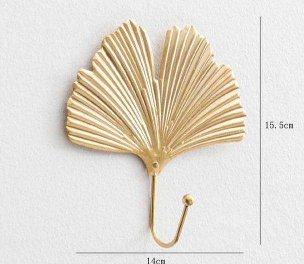 Leaf decor metal wall hooks - Leaf and Leisure
