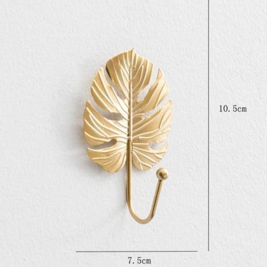 Leaf decor metal wall hooks - Leaf and Leisure