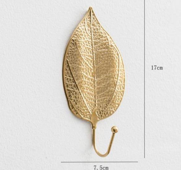 Leaf decor metal wall hooks - Leaf and Leisure