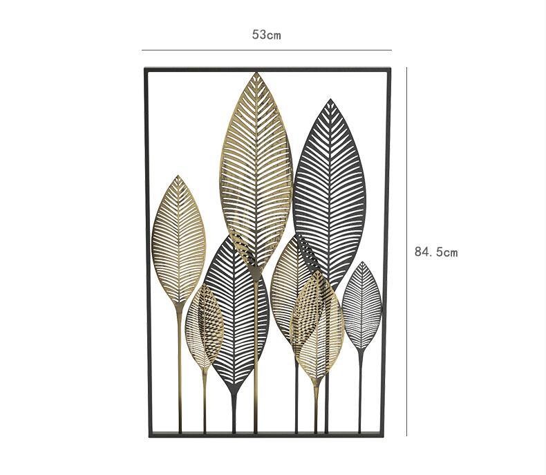 Nordic Iron Wall Decor - Leaf and Leisure