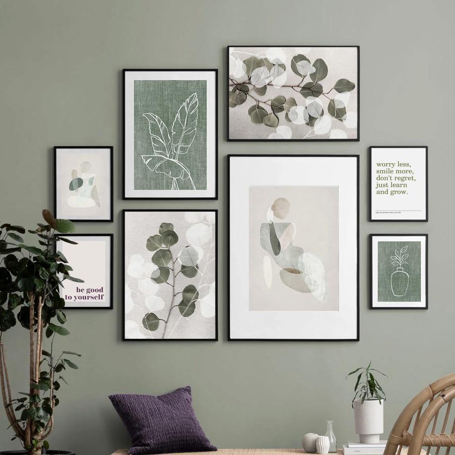 Abstract canvas wall art - Leaf and Leisure