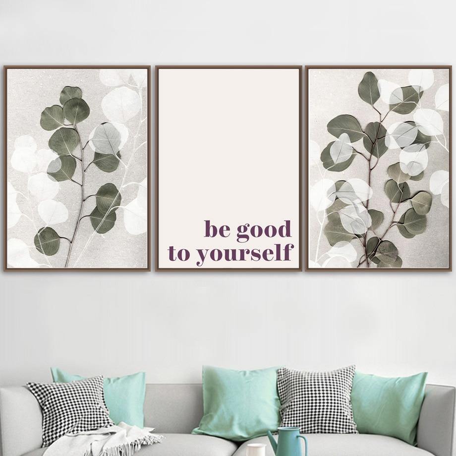 Abstract canvas wall art - Leaf and Leisure