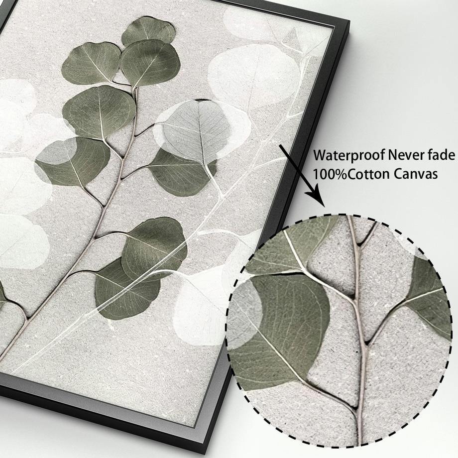Abstract canvas wall art - Leaf and Leisure