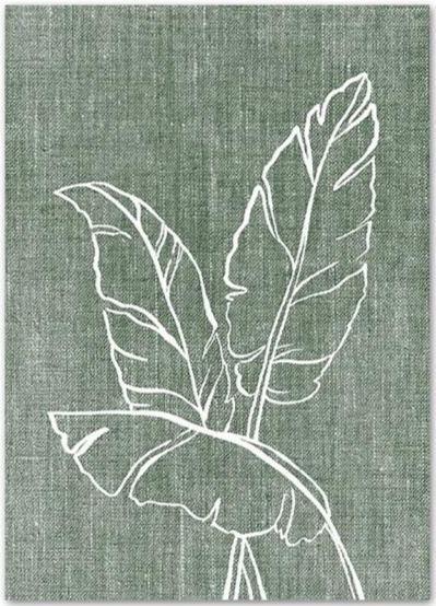 banana leaf canvas art