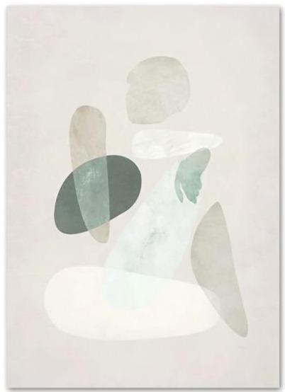 Abstract canvas wall art - Leaf and Leisure