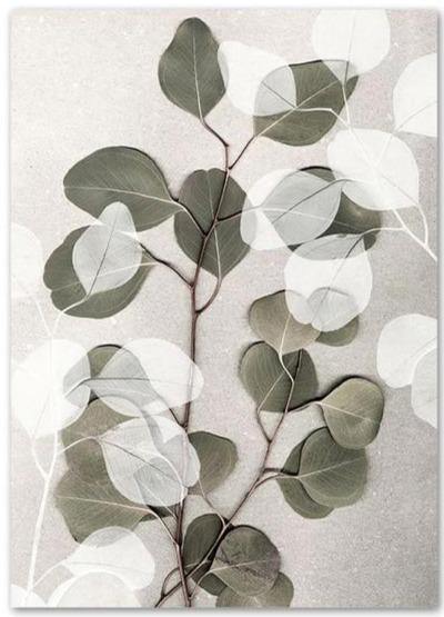 Abstract canvas wall art - Leaf and Leisure