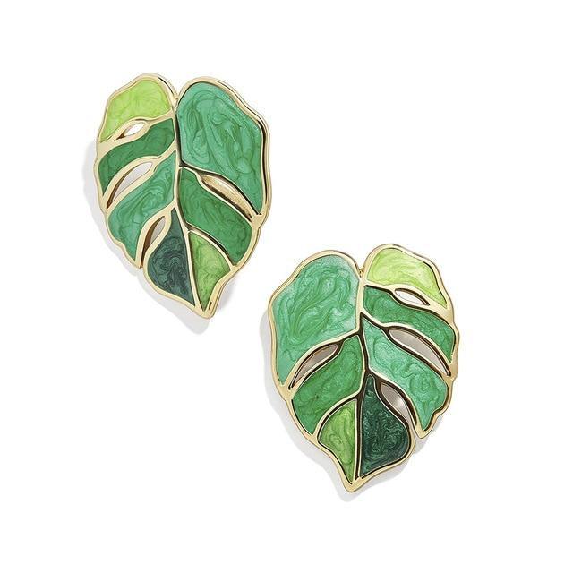 Leafs Stud Earrings - Leaf and Leisure