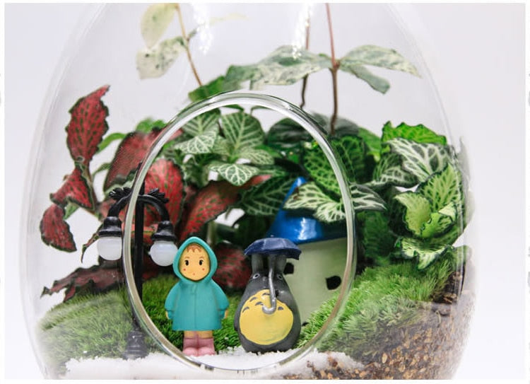 Glass egg terrarium