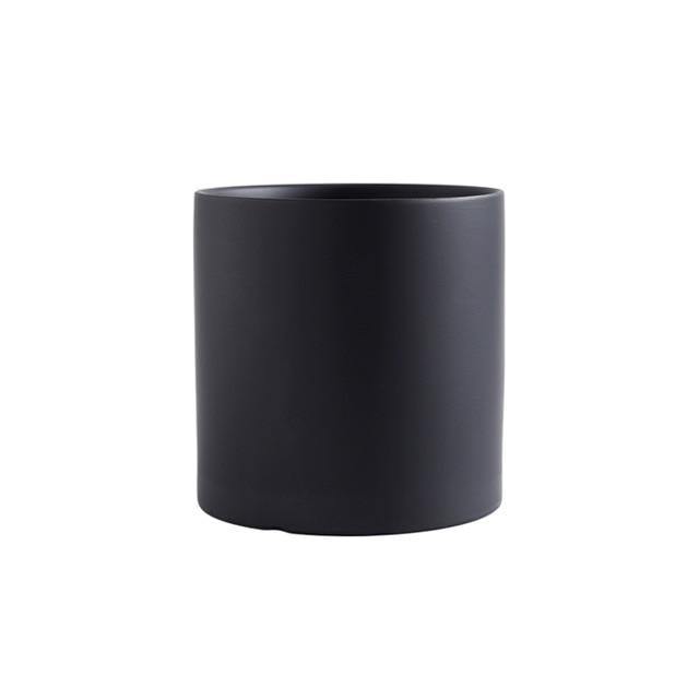 Ceramic Planter With Hole & Tray - Leaf and Leisure