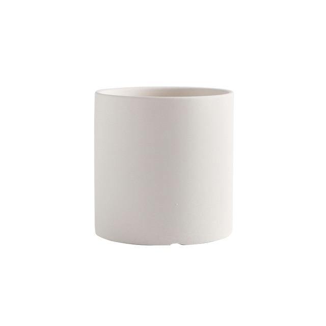 Ceramic Planter With Hole & Tray - Leaf and Leisure