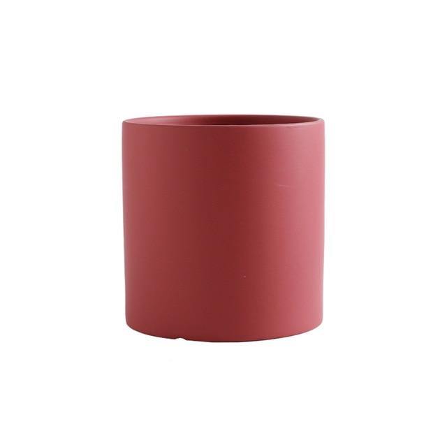 Ceramic Planter With Hole & Tray - Leaf and Leisure