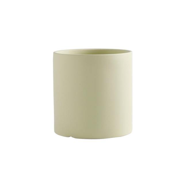 Ceramic Planter With Hole & Tray - Leaf and Leisure