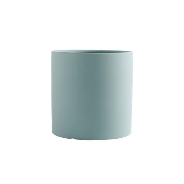Ceramic Planter With Hole & Tray - Leaf and Leisure