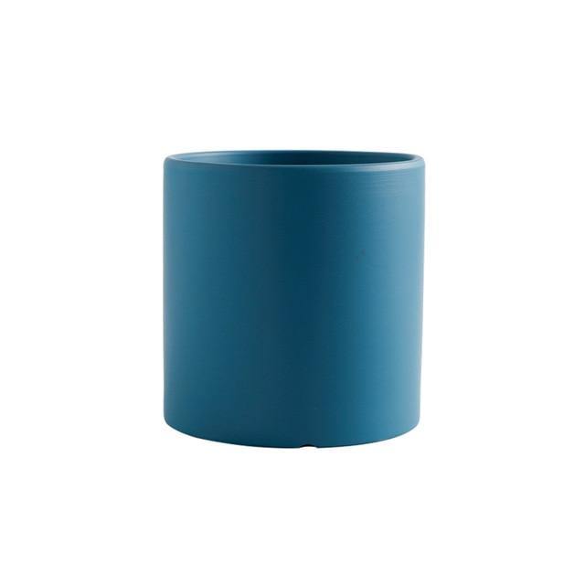 Ceramic Planter With Hole & Tray - Leaf and Leisure