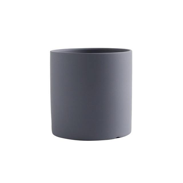 Ceramic Planter With Hole & Tray - Leaf and Leisure