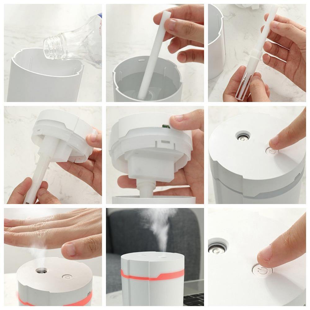 Portable 300ml Air Humidifier - Leaf and Leisure