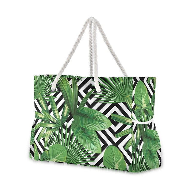 Beach tote shoulder bag