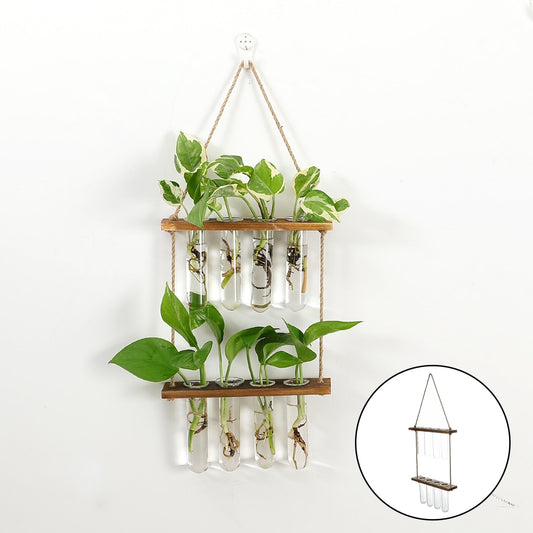 Hanging double layer test tube propagation station