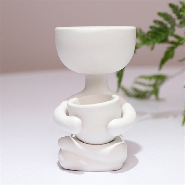 Character ceramic mini planter pot