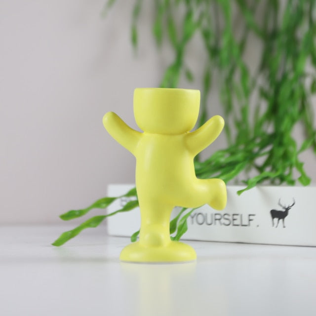 Character ceramic mini planter pot