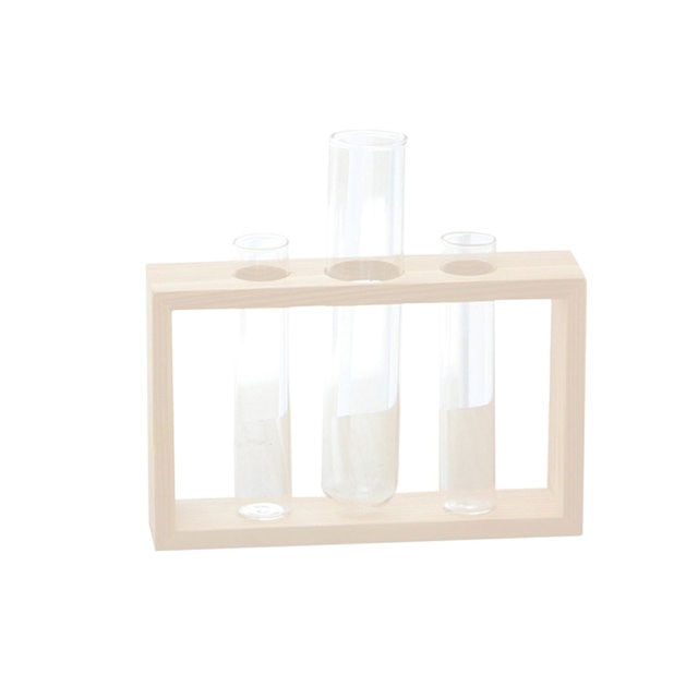 3 glass test tubes propagation stand
