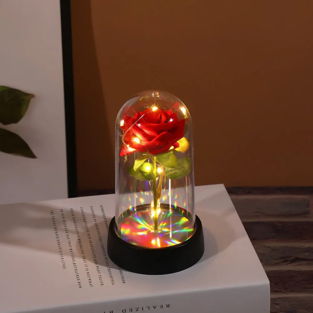Eternal LED Rose in glass dome
