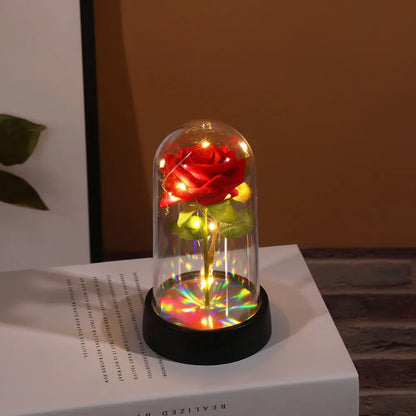 Eternal LED Rose in glass dome