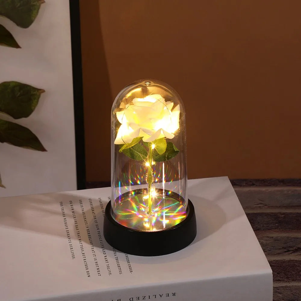 Eternal LED Rose in glass dome