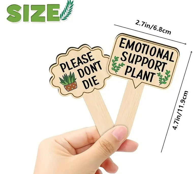 Funny plant quote markers
