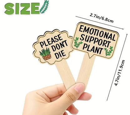 Funny plant quote markers