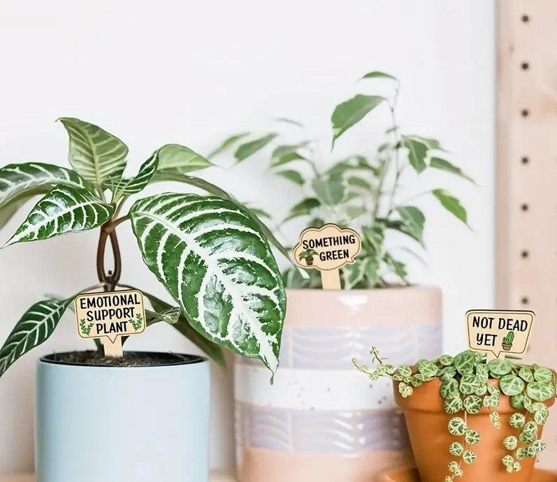 Funny plant quote markers