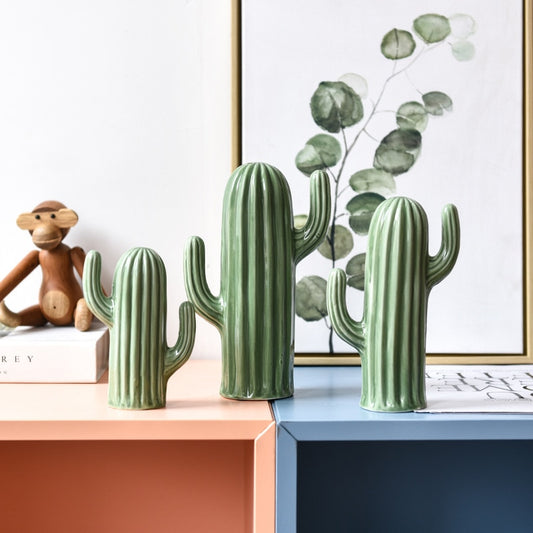 Ceramic cactus decor