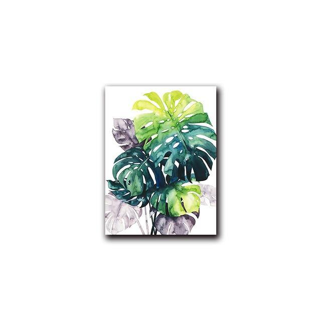 Tropical Canvas Art - Leaf and Leisure