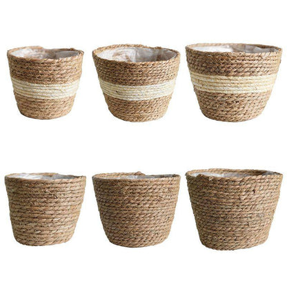 Handmade straw basket - Leaf and Leisure