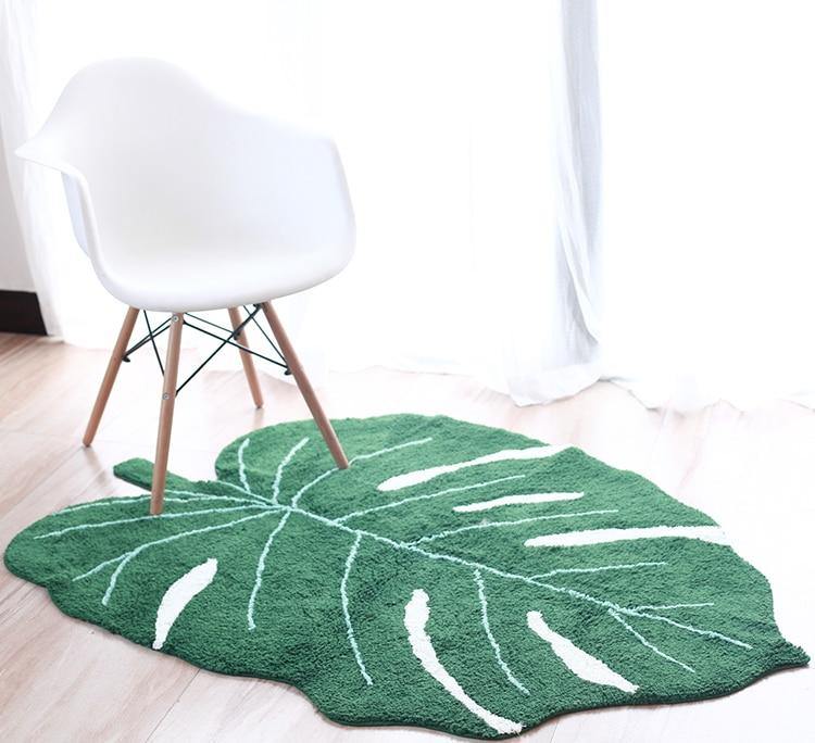 Leaf shaped rug – Leaf and Leisure