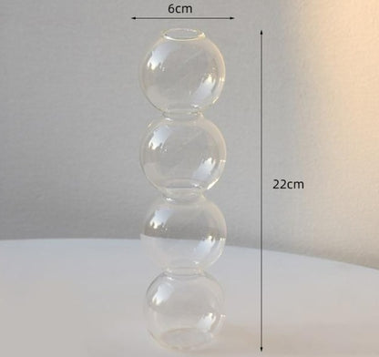 Bubble glass decor vase